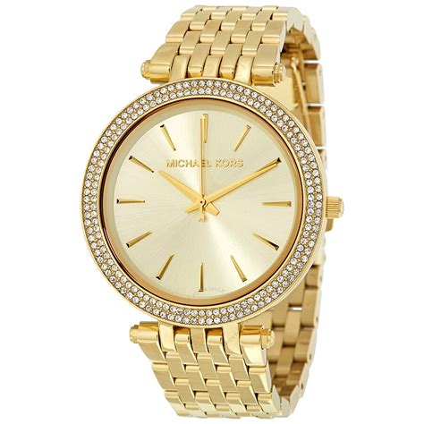 michael kors uhr damen gold glitter|michael kors gold watches.